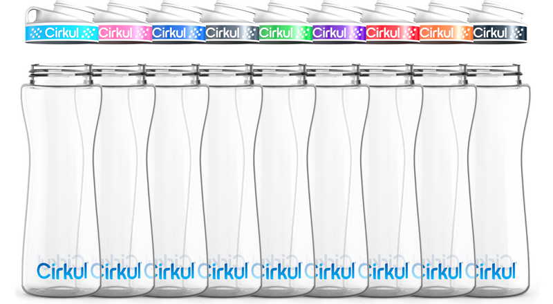 Custom 22oz. Plastic Bottle & Comfort Grip Lid IXLT