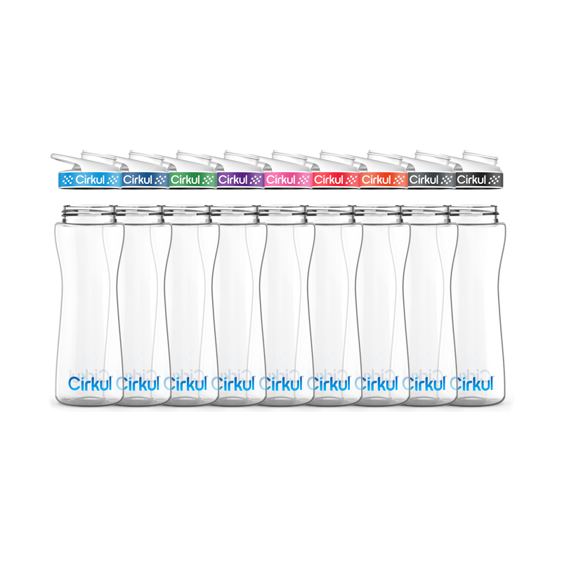 22oz. Plastic Bottle & Comfort Grip Lid 4WR4