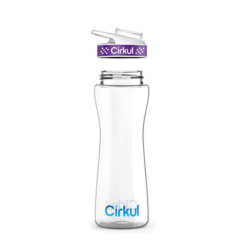 22oz. Plastic Bottle & Comfort Grip Lid 4WR4