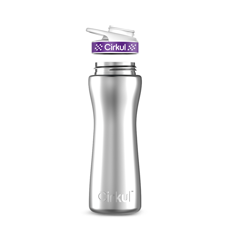 22oz. Stainless Steel Bottle & Comfort Grip Lid R7MK