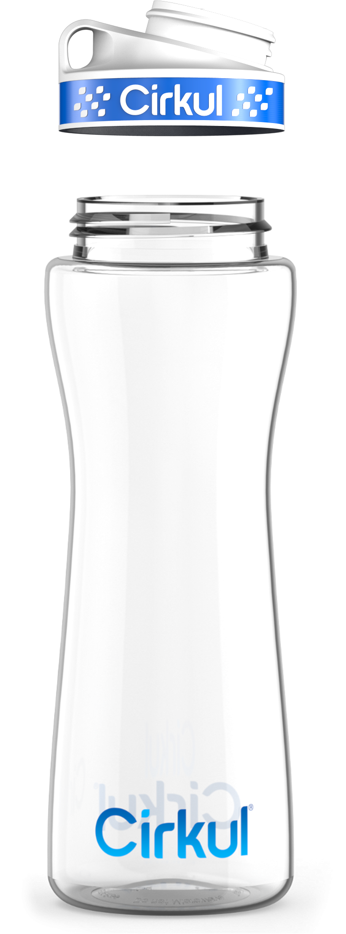 Custom 22oz. Plastic Bottle & Comfort Grip Lid IXLT