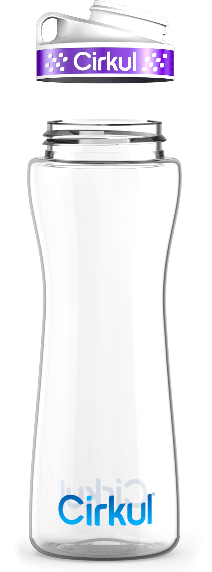 Custom 22oz. Plastic Bottle & Comfort Grip Lid IXLT